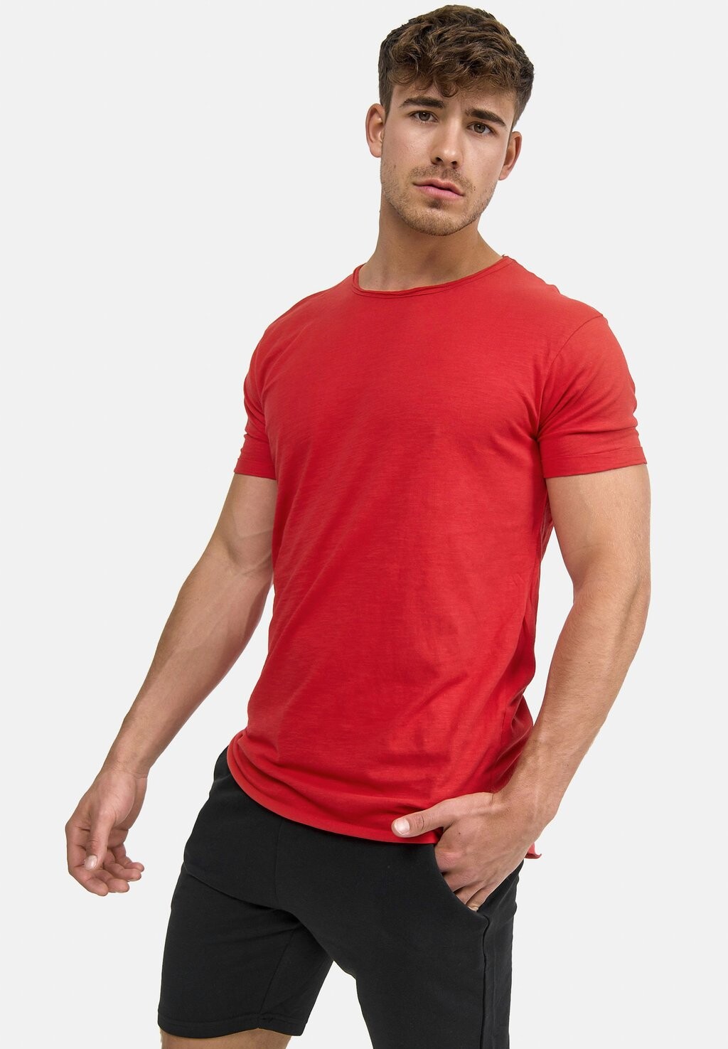

Футболка с принтом WILBUR INDICODE JEANS, цвет rot