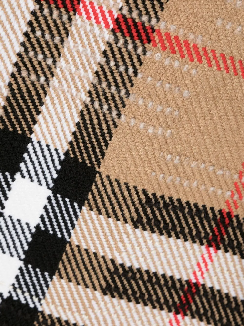 Шарф в клетку Vintage Check BURBERRY, нейтральный — фото 2