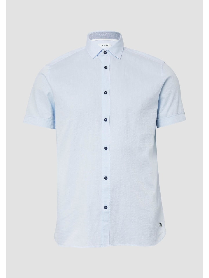 

Рубашка 53K3_голубая s.Oliver