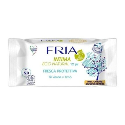

Fria Intima Eco Natural Fresh защитные салфетки, 12 шт., Free