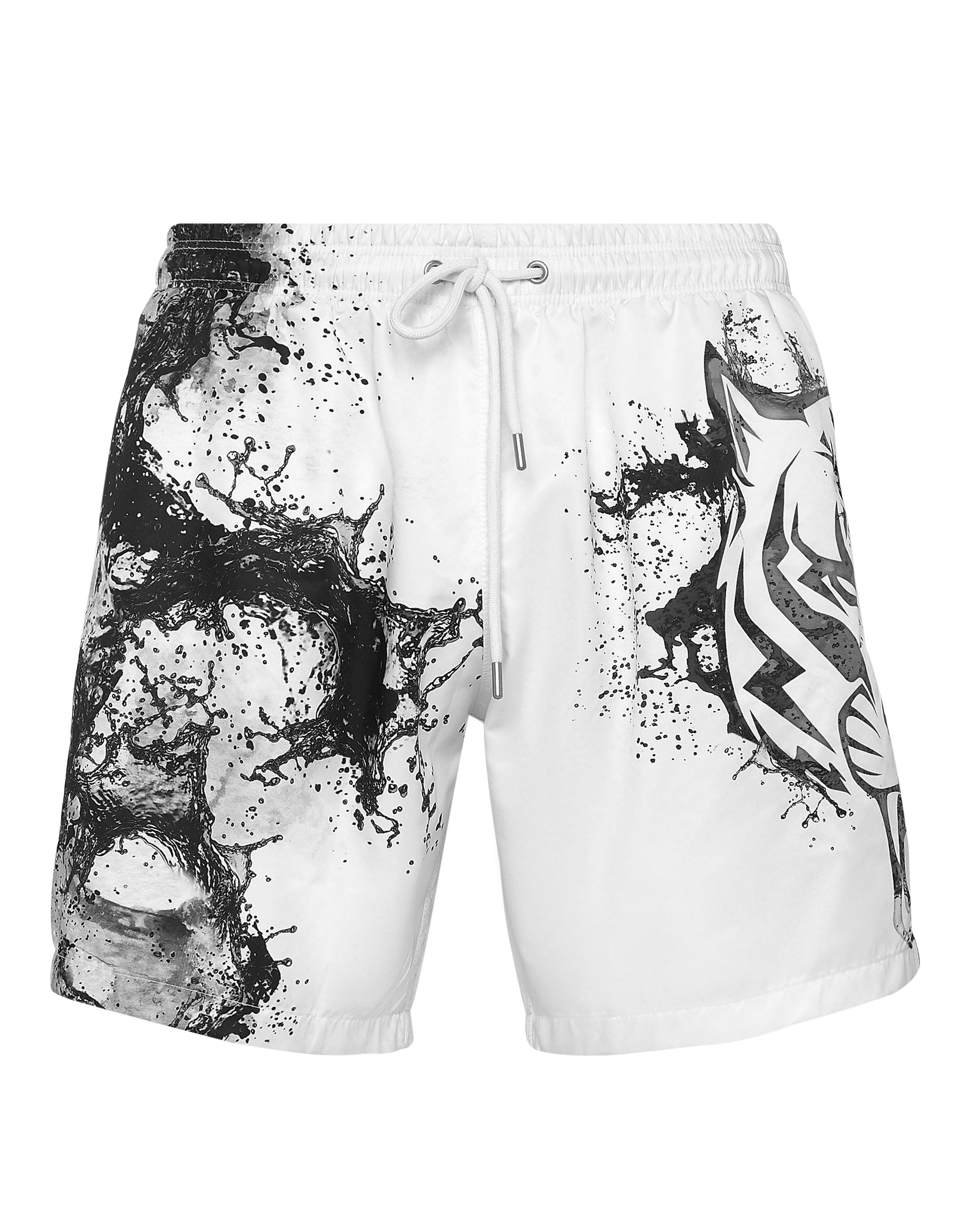 

Плавки Splash Extreme PLEIN SPORT, белый/черный