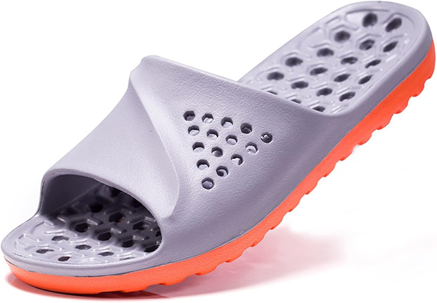 

Мужские тапочки, подушечные тапочки для ванной, с амортизирующей толстой подошвой, чрезвычайно комфортные Chuumee, оранжевый/серый