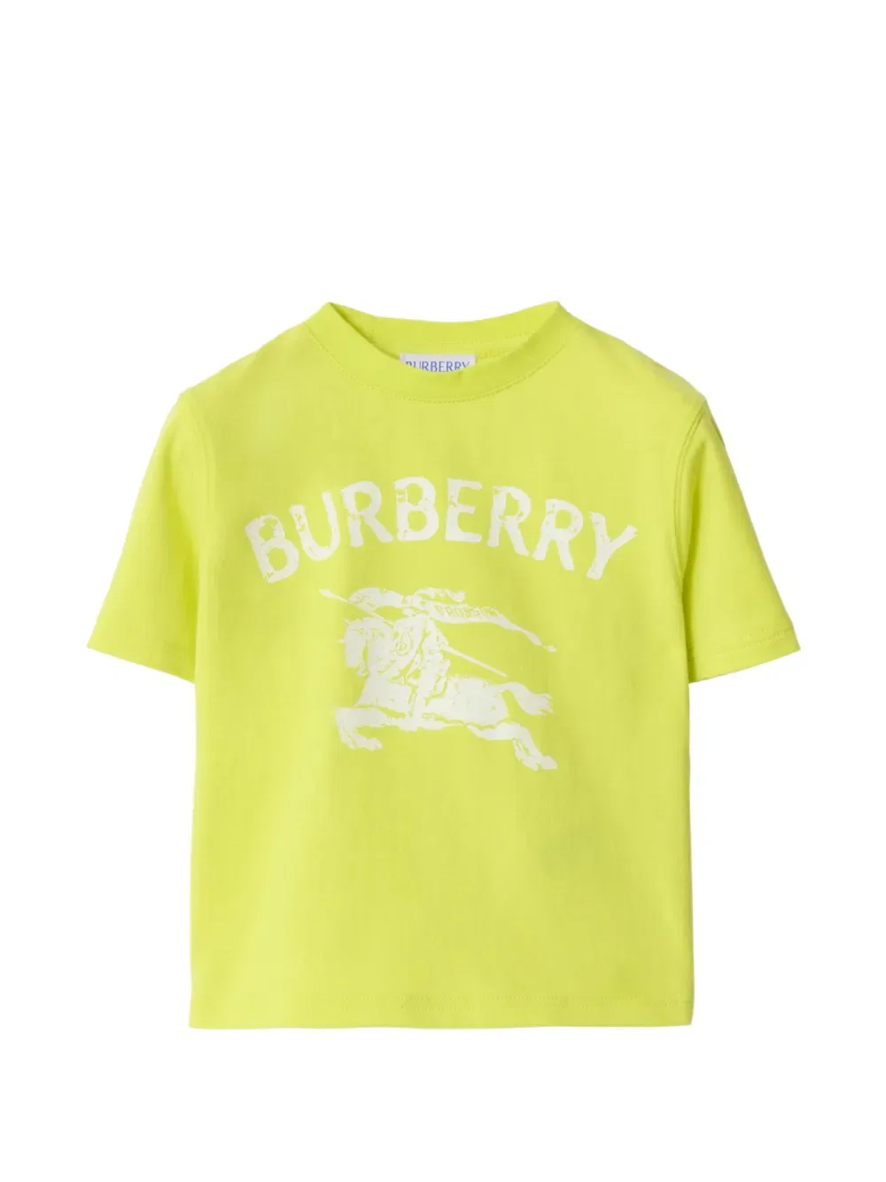 Футболка из эластичного хлопка Ekd Burberry Kids, желтый