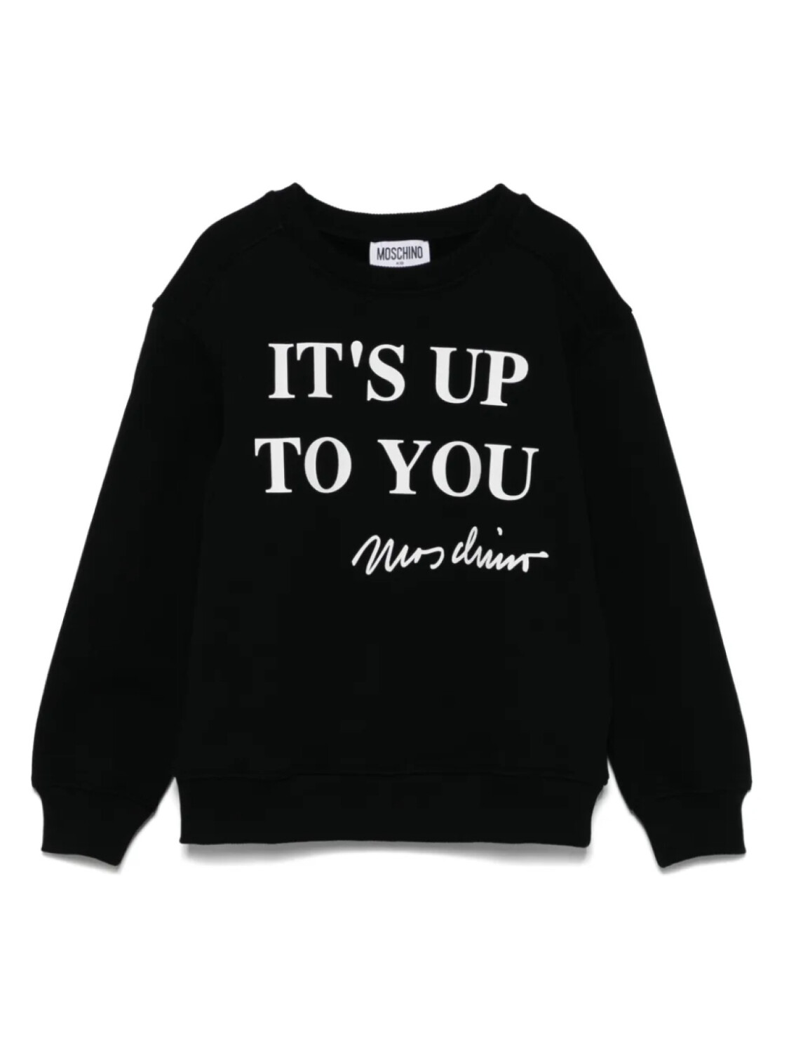 

Moschino Kids толстовка с надписью, черный