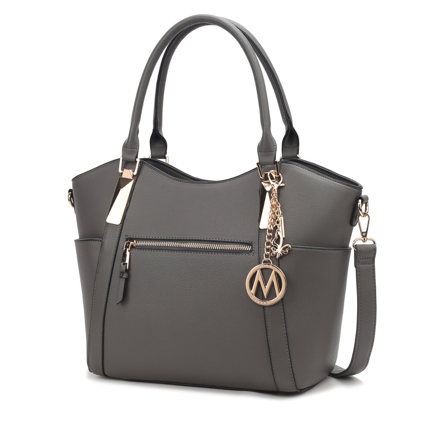 

Женская сумка-шоппер Janise Solid Tote из веганской кожи от Mia K MKF Collection By Mia K., Charcoal