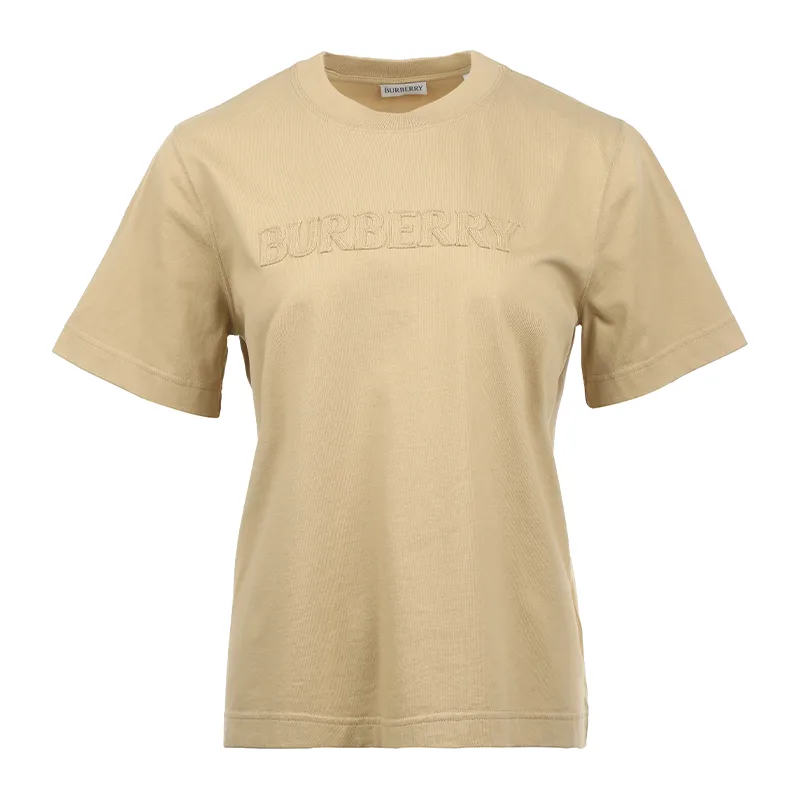 

SS26 Loose Fit Футболка с коротким рукавом Women's Burberry, flax