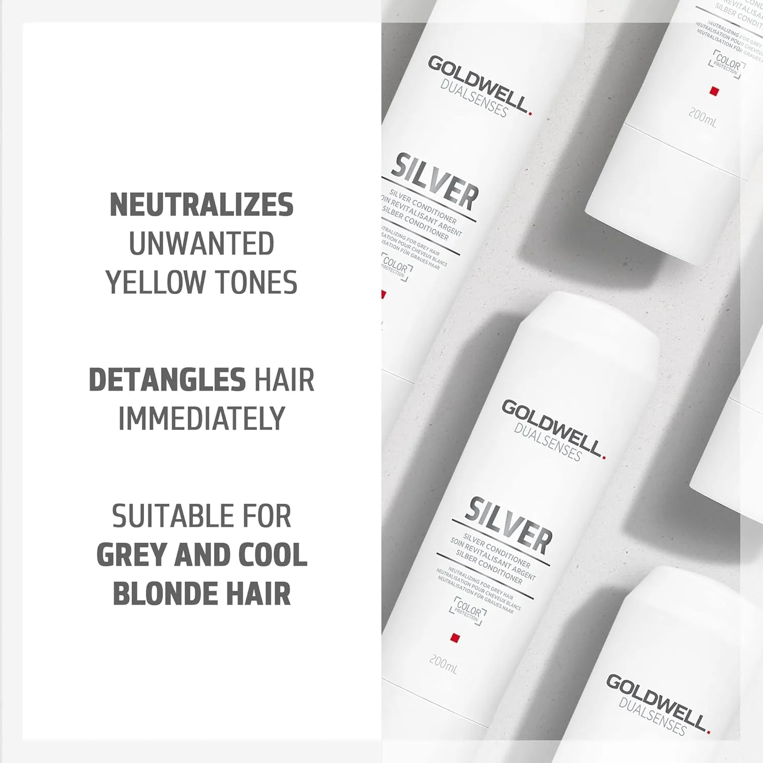 Кондиционер для волос Dualsenses Silver Goldwell, yellow — фото 3