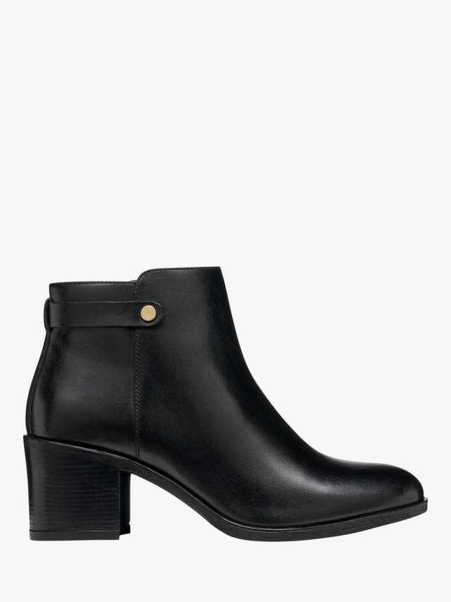 Новые ботинки Asheel из кожи до щиколотки Geox, Black