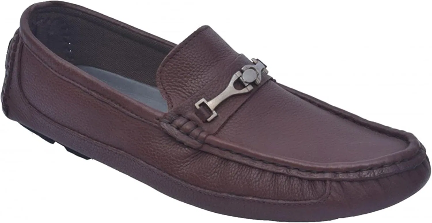 German Wear Мокасины для вождения, повседневная обувь, нубуковая кожа, коричневый
