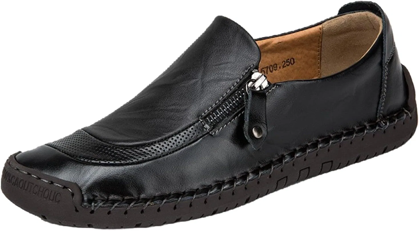 Мокасины кожаные, Loafers, черный