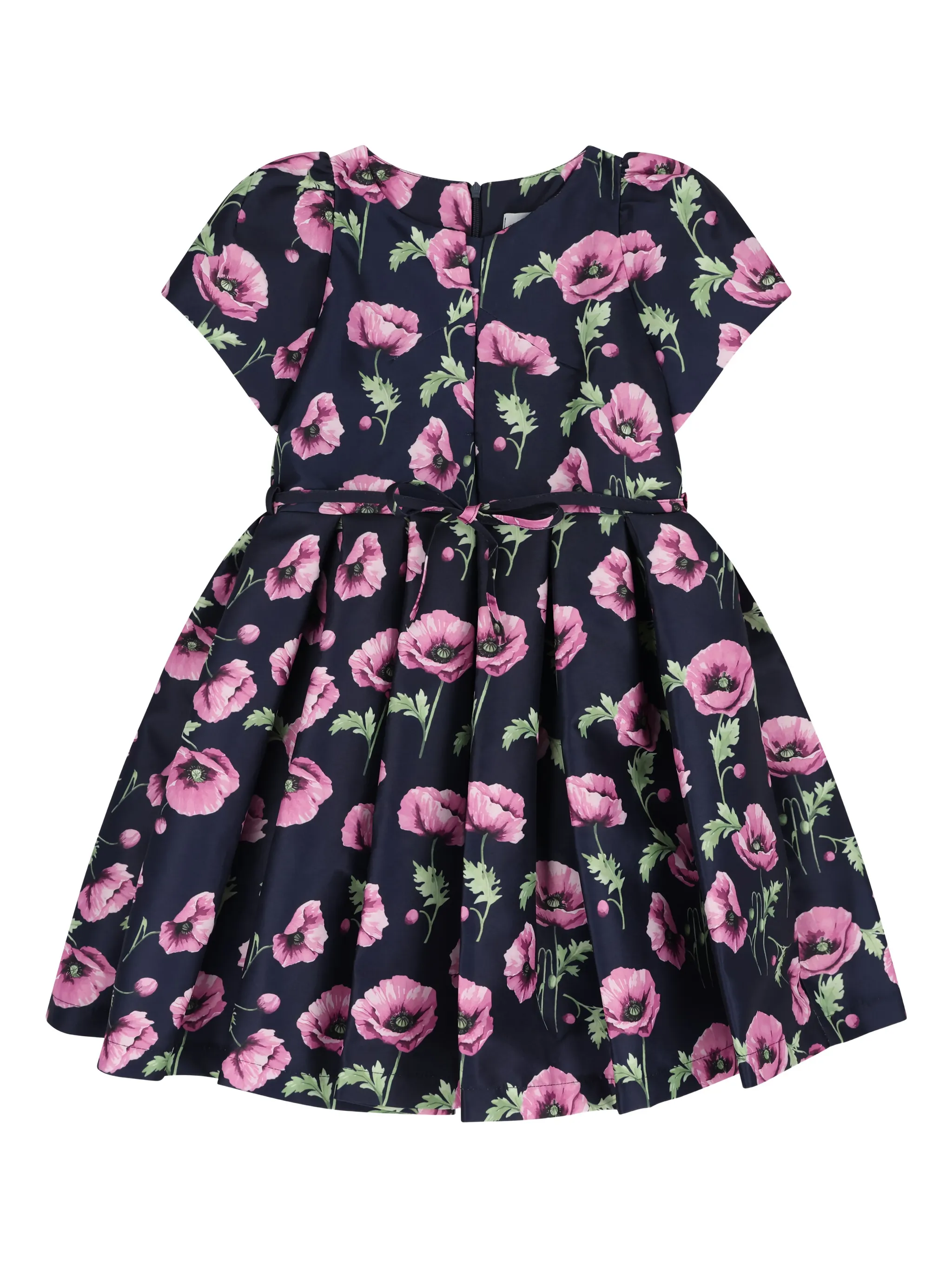 

Атласное платье в цветочек Mama Luma Kids, синий