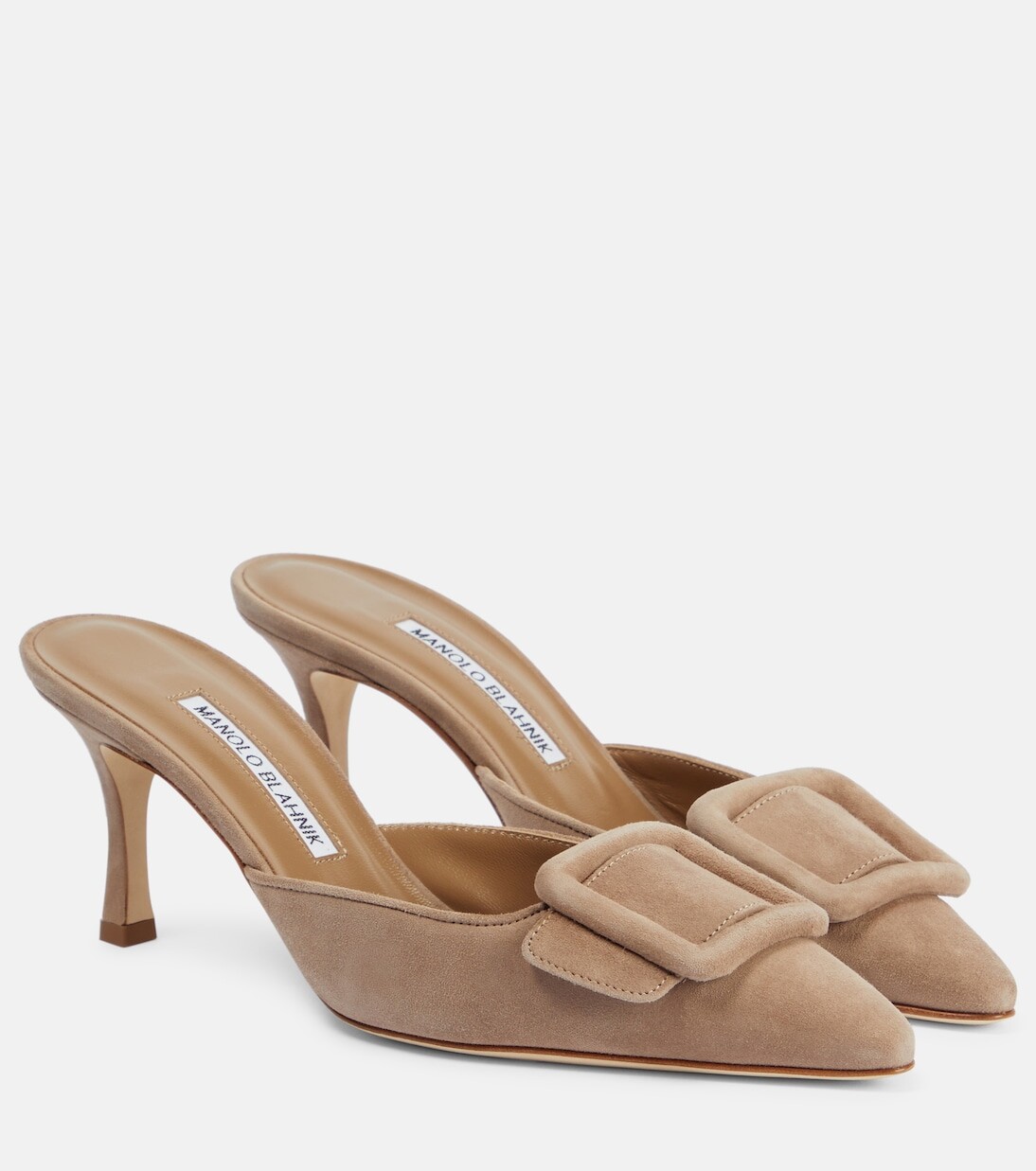 Замшевые туфли maysale 70 Manolo Blahnik, коричневый