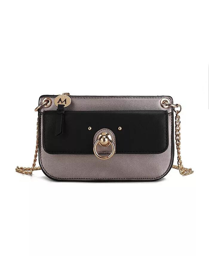 

Сумка через плечо Jill в стиле колор-блок от Mia K Mkf Collection, серебряный