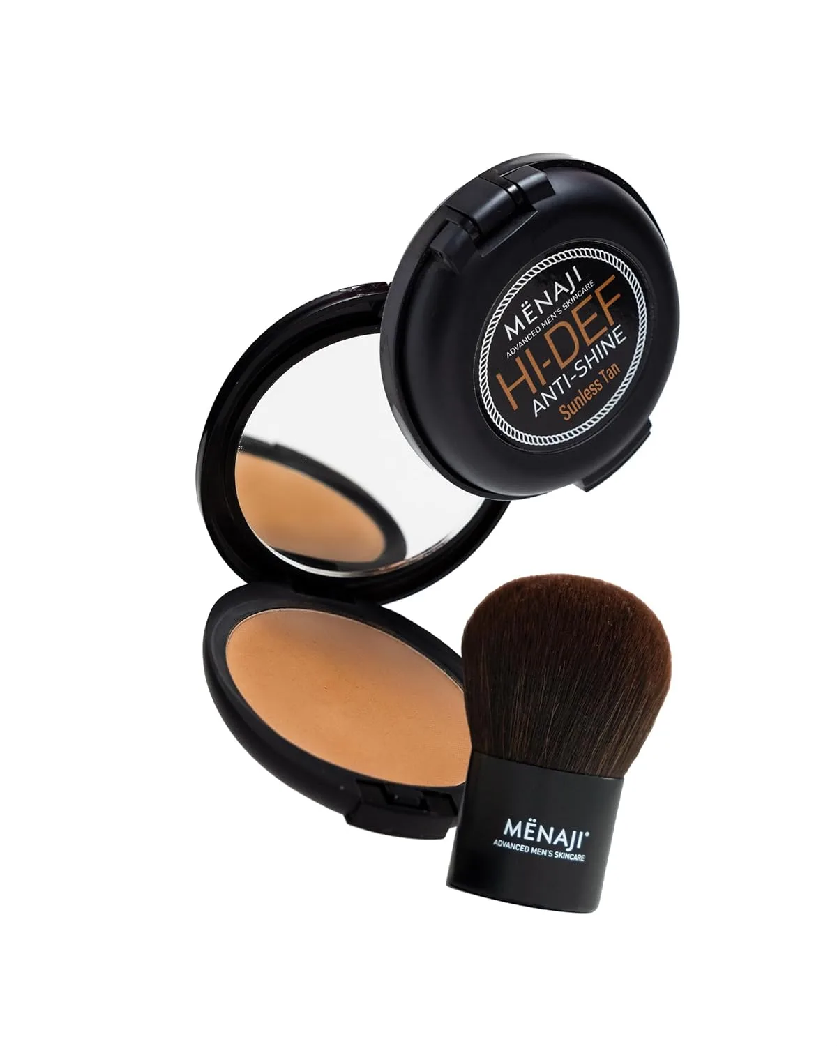 Автозагар Menaji HDPV Anti-Shine Sunless Tan и роскошная кисть Кабуки 37.42 г (1 шт.), Sunless Tan + Kabuki Brush