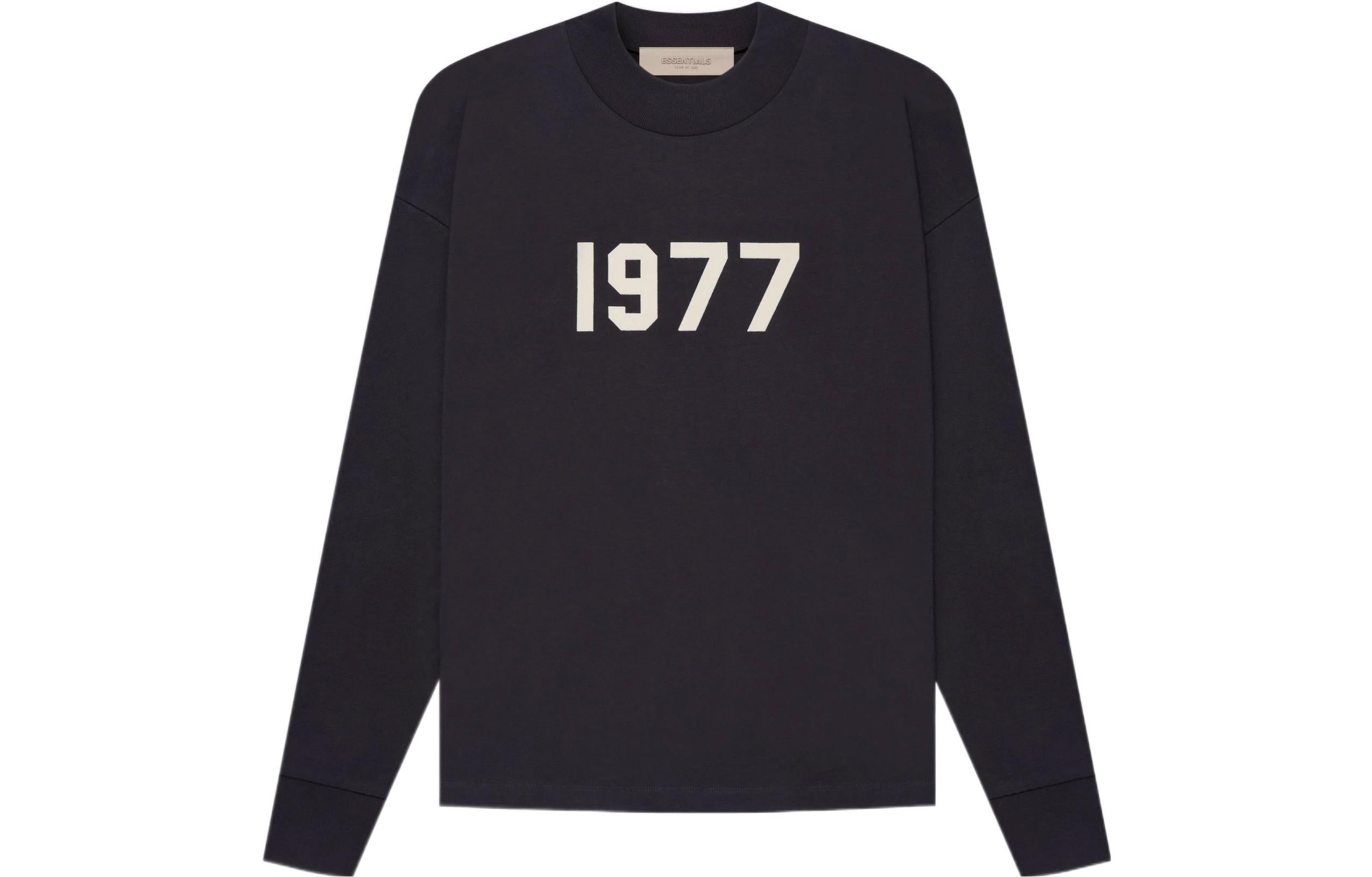 Футболка Fear of God Essentials SS22 Long Sleeve T-Shirt 1977 'Iron' FOG-SS22-140, черный — фото 2