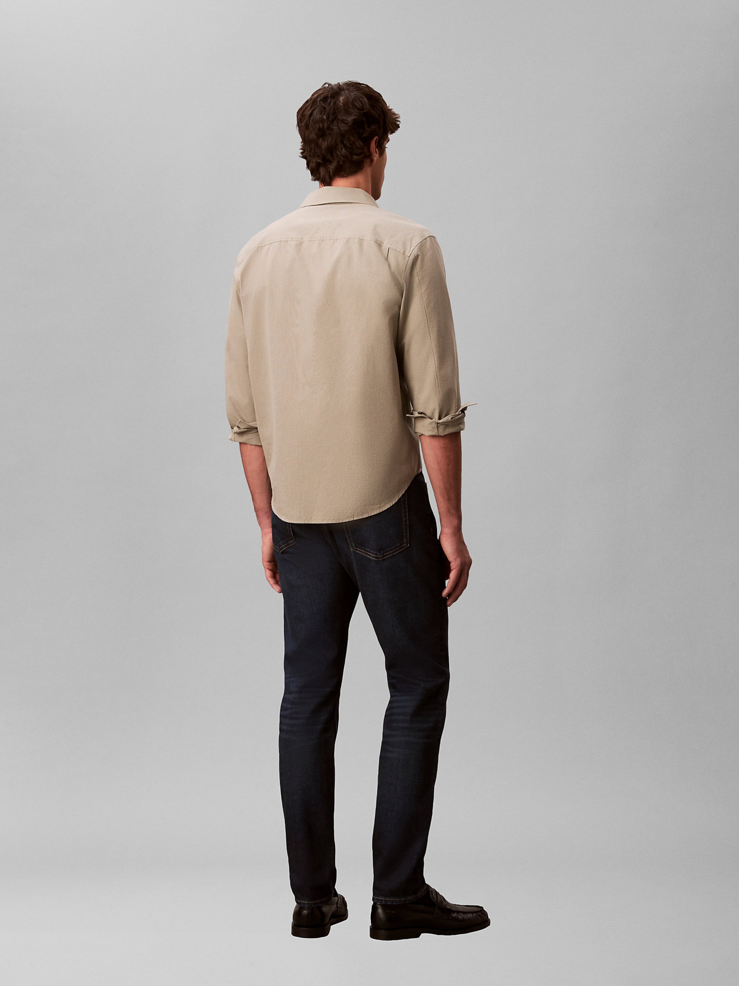 Calvin Klein Джинсы Slim fit в темно-синем цвете — фото 4