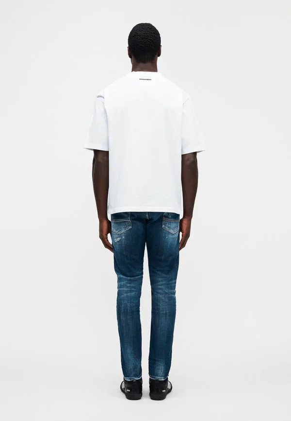 Футболка iconique свободного кроя с принтом Dsquared2, White — фото 4