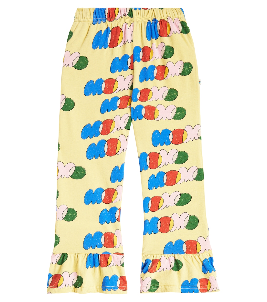 

Хлопковые брюки с оборками и принтом Момо Jellymallow, Mustard