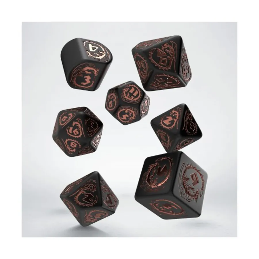 

Poly Set Dragons Modern Black с медью, Dragon Dice