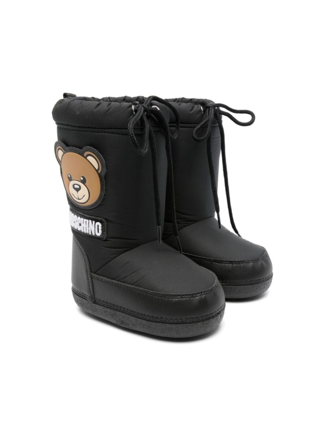 

Moschino Kids зимние сапоги Teddy Bear, черный
