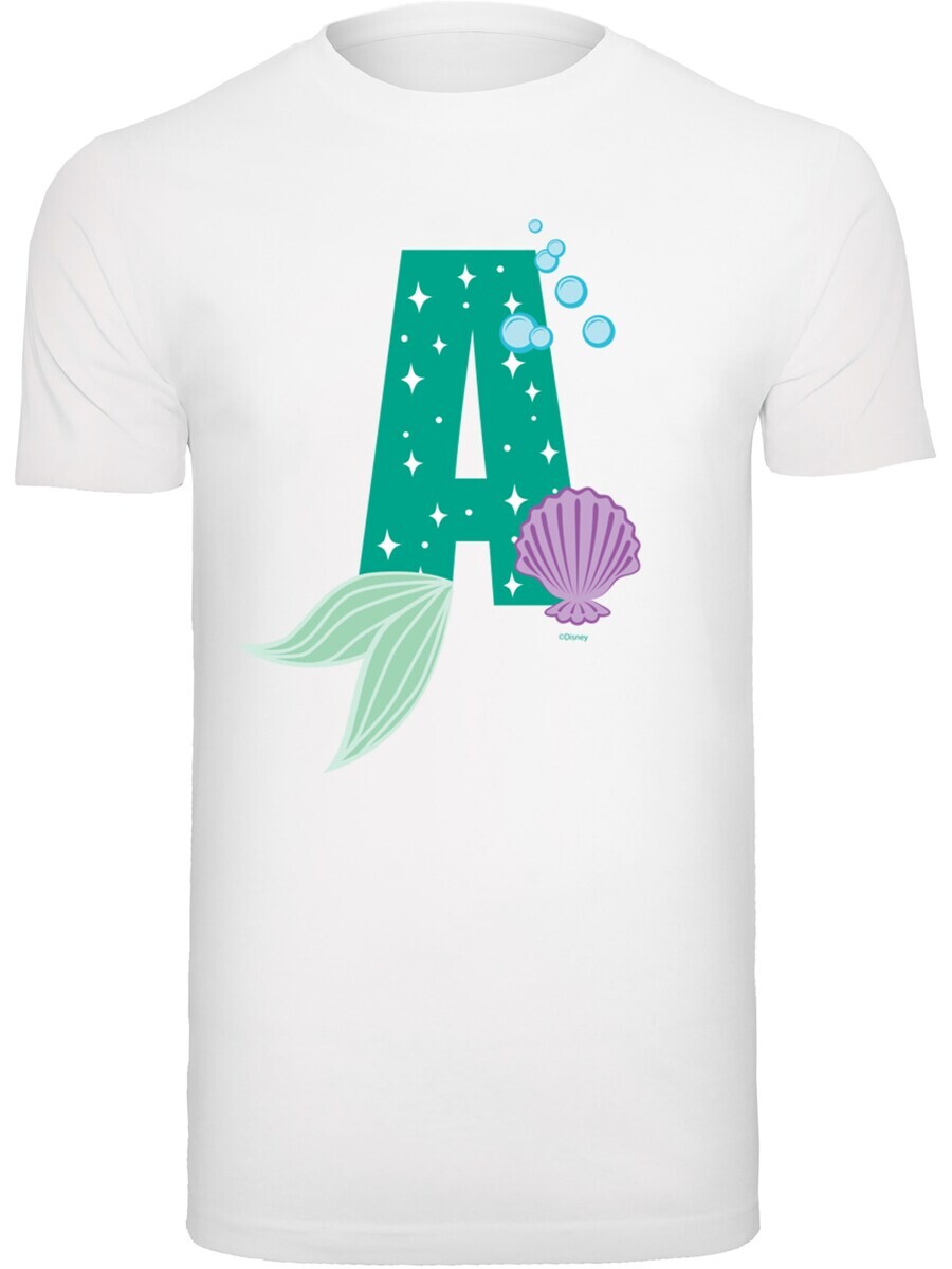 

Классическая футболка F4NT4STIC Shirt Disney Alphabet A Is For Ariel, белый