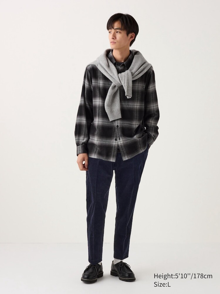 

Элегантные брюки до щиколоток вельвет Uniqlo, цвет 69 синий