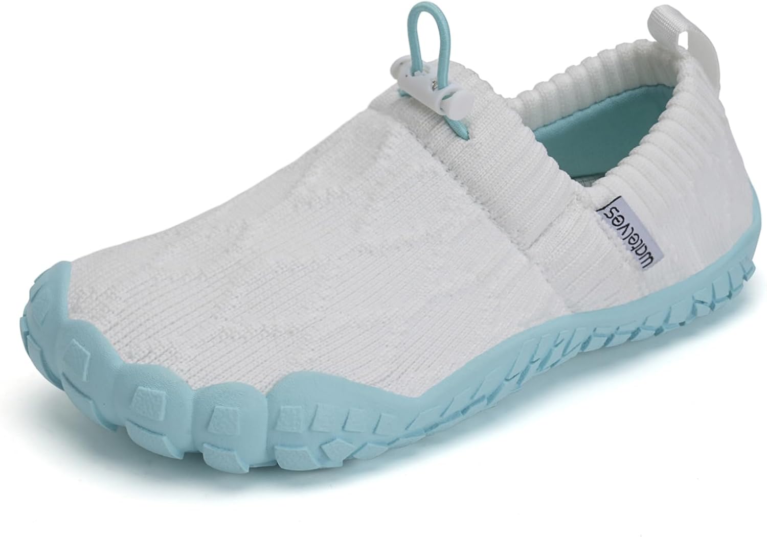 

Детские водные туфли WateLves для мальчиков и девочек, дышащие, с широким носком, на пляж, для ходьбы, для малышей и детей постарше, минималистичные кроссовки, белый