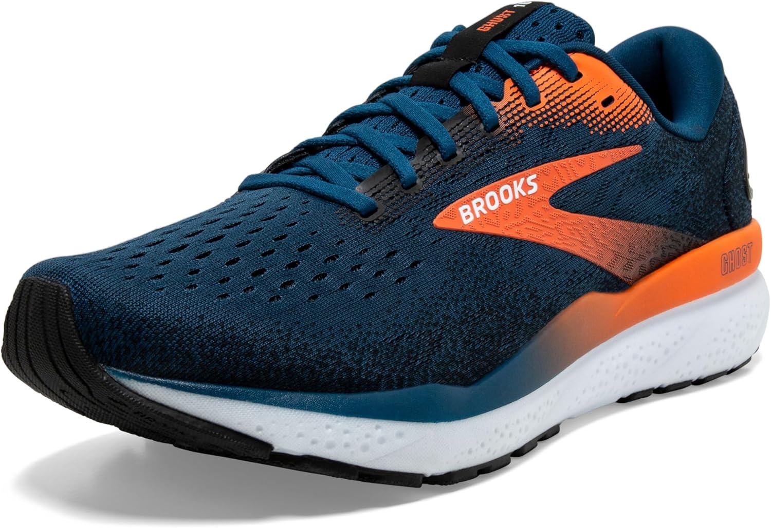 

Мужские нейтральные беговые кроссовки Brooks Ghost 16, черный/голубой