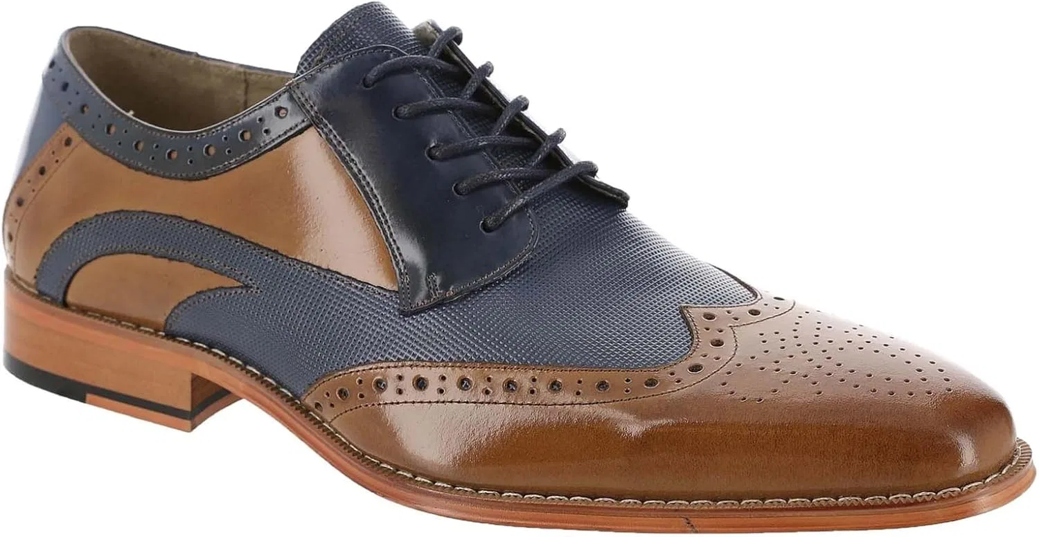 Мужские туфли-оксфорды Ivingale Wingtip на шнуровке от STACY ADAMS, коричневый