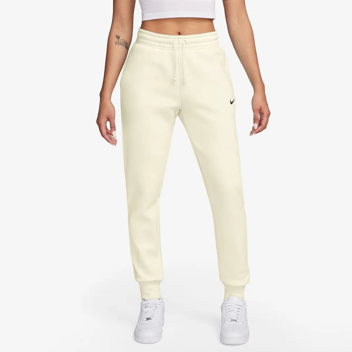 

Женские флисовые брюки Nike Sportswear Phoenix, белый