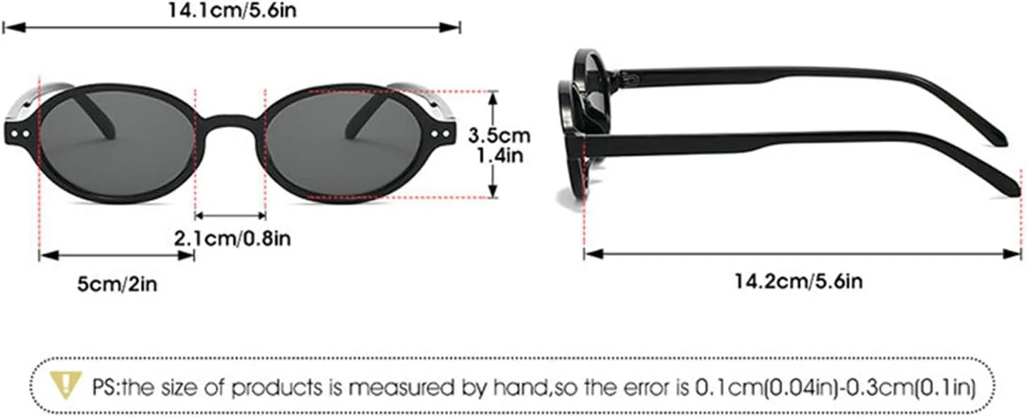 

Модные ретро-солнцезащитные очки маленького овального размера от Helena для женщин, в стиле 90-х, с заклепками, круглые, в стиле Y2K, дизайнерские винтажные очки, C3