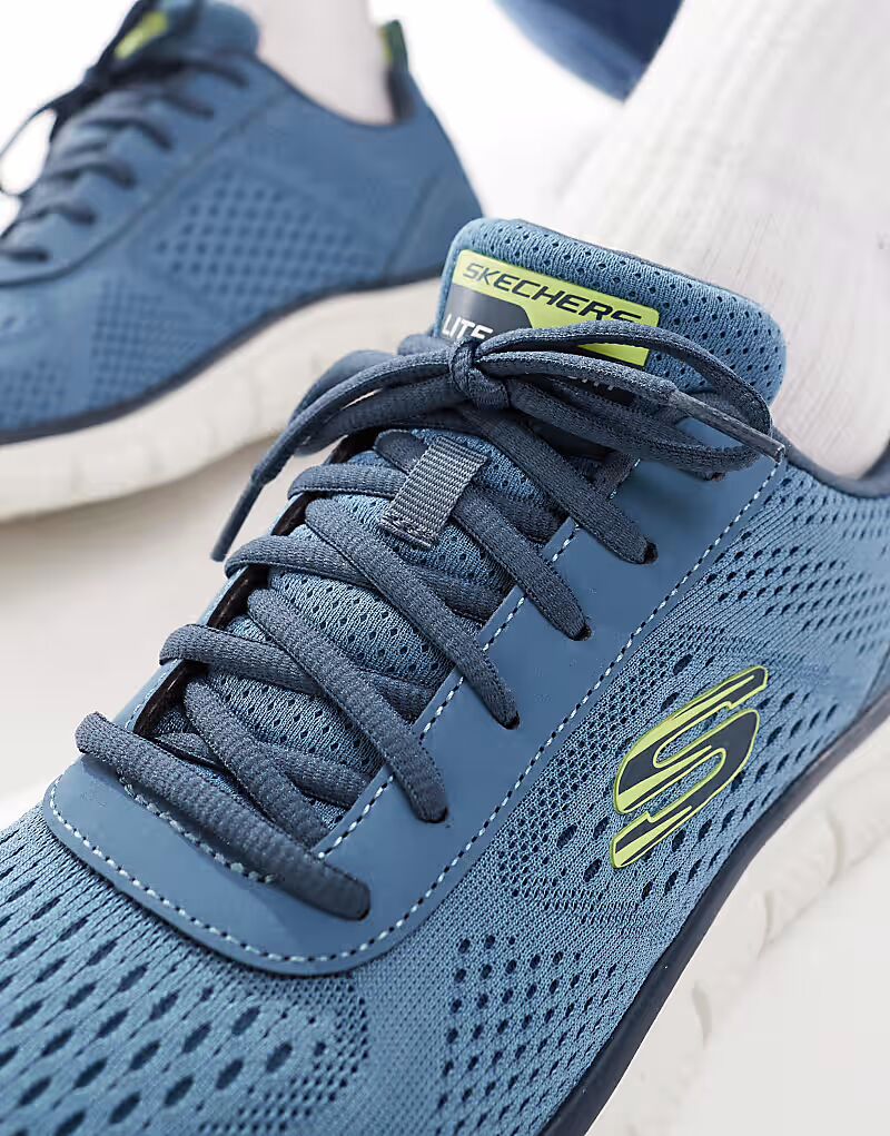 Кроссовки Skechers Track Leshur серо-коричневого цвета — фото 3