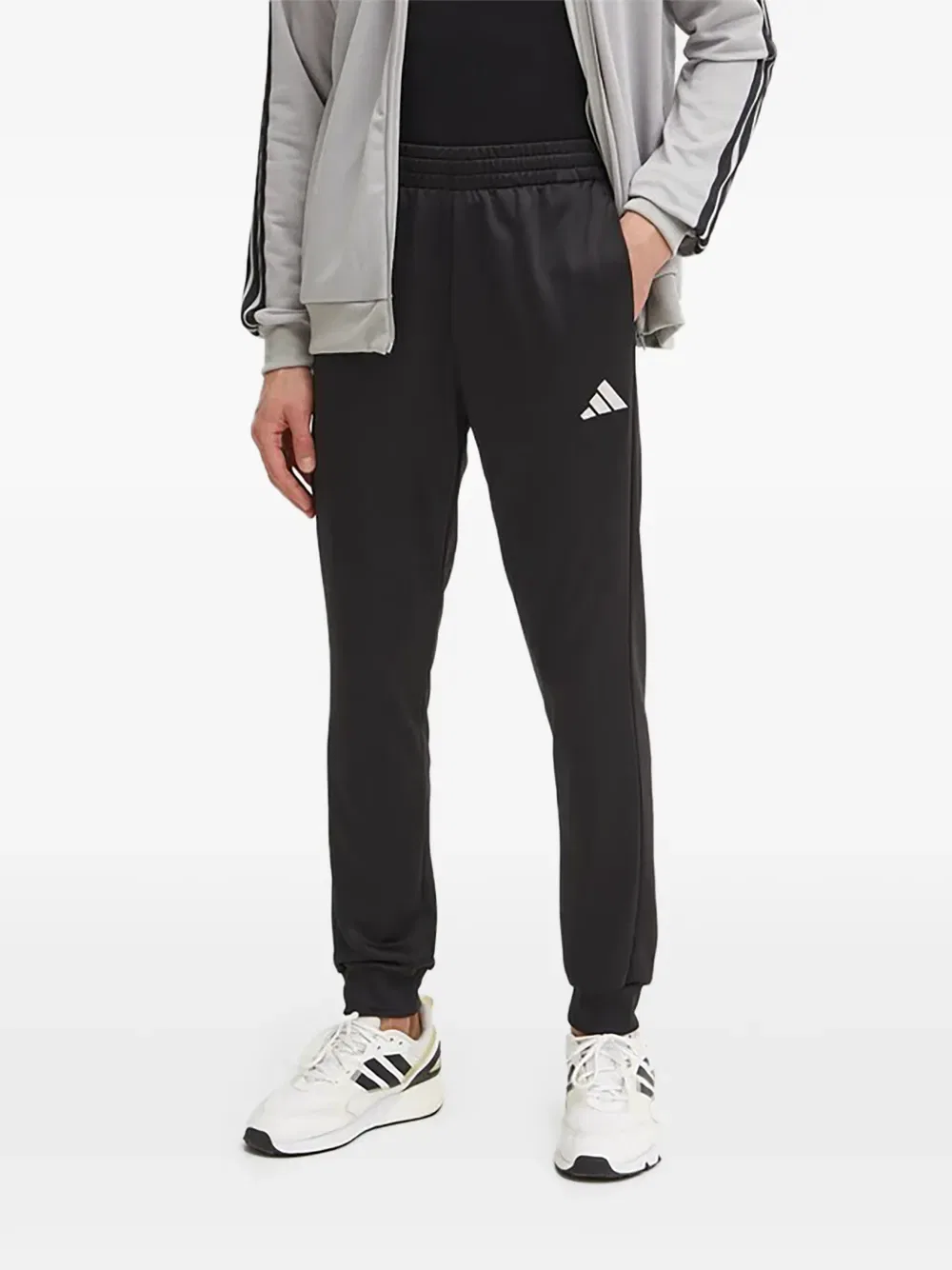 Свитер на молнии Adidas, серый — фото 4