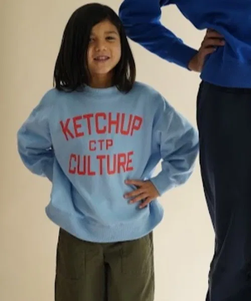 Детская хлопковая футболка Catchup CTP CULTURE сапфирово-синяя