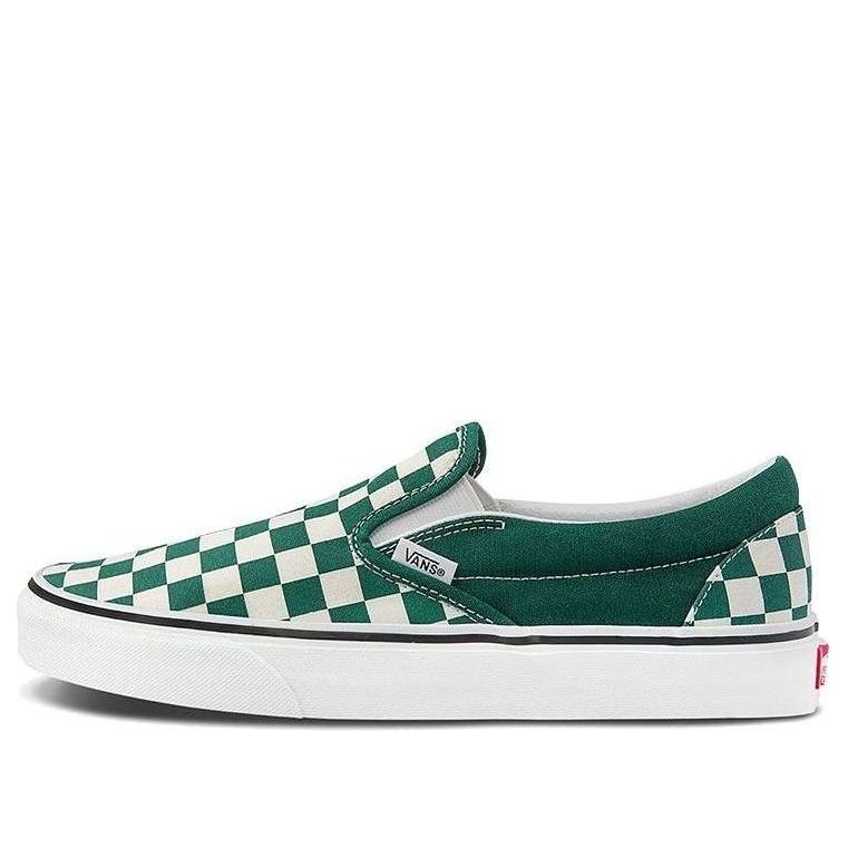 

Кеды Vans Classic Slip-On 'Checkerboard - Green', зеленый