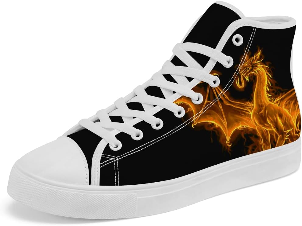 

Женские и мужские кроссовки Dragon на высокой подошве, высокие тканевые кеды на шнуровке, повседневная обувь Chebing, оранжевый