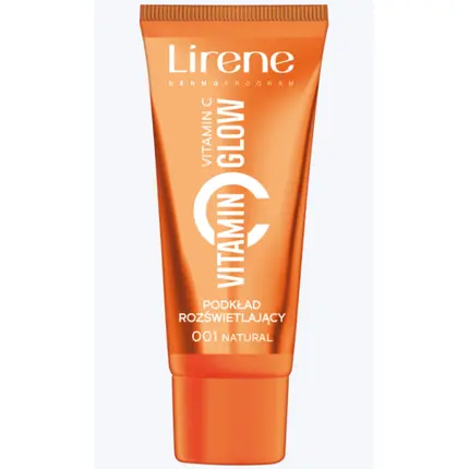 

Тональная основа с витамином C Glow Brightening Natural Vegan, 30 мл, Lirene