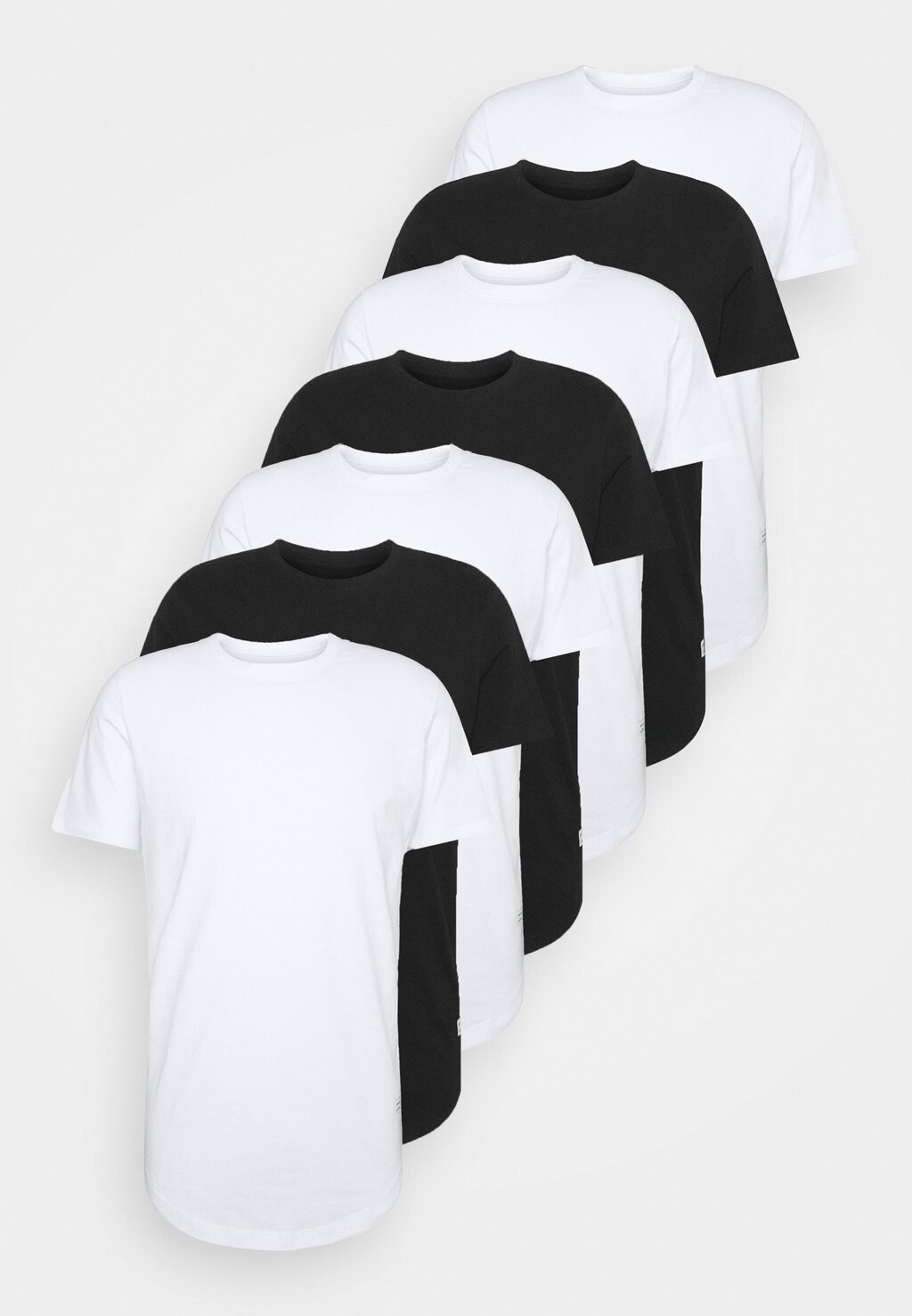 

базовая футболка JJENOA TEE CREW NECK 7 PACK Jack & Jones, белый