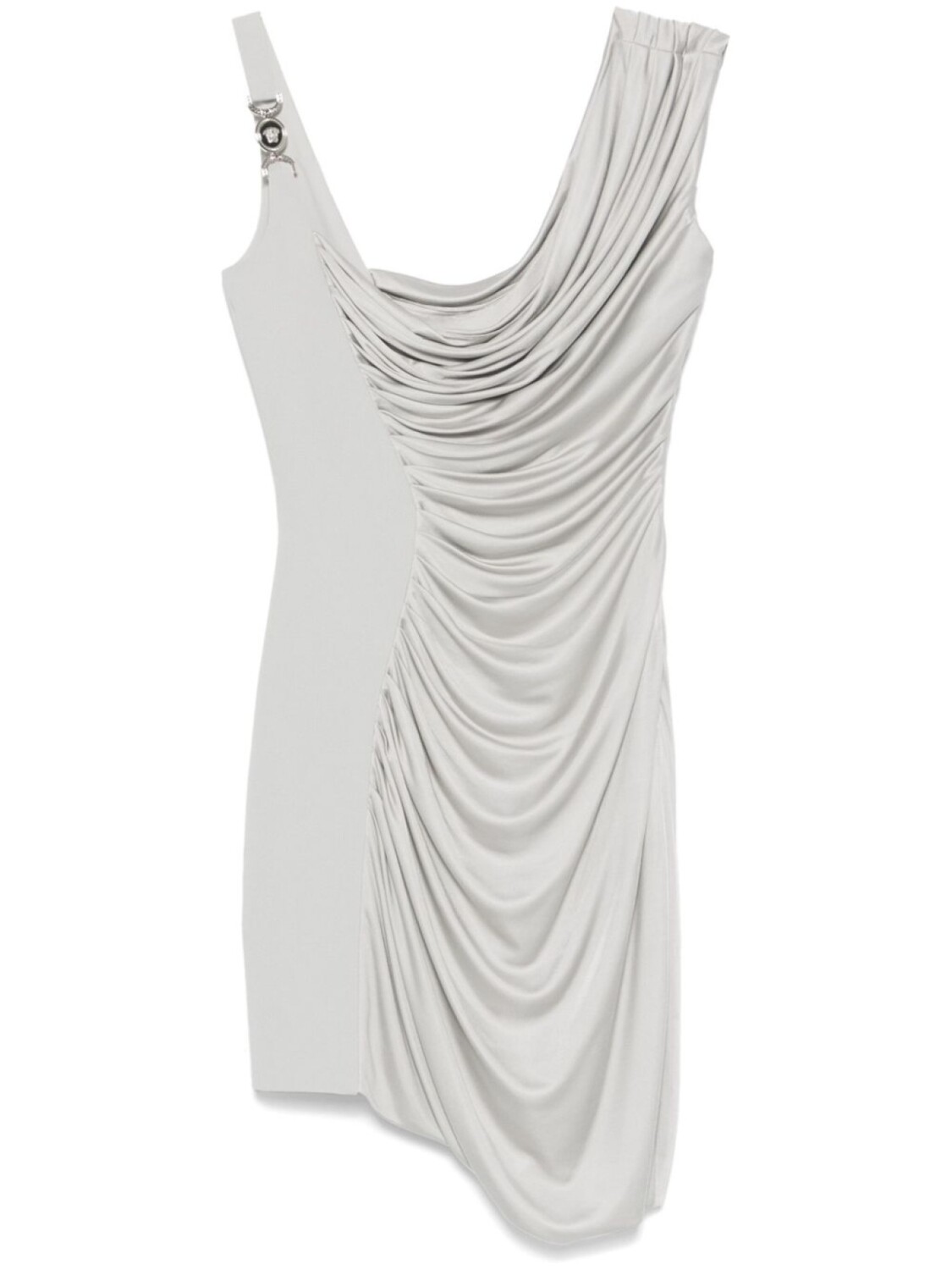 

Versace платье мини с декором Medusa, серый
