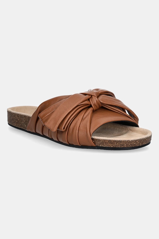 Кожаные шлепанцы Jw Anderson, коричневый