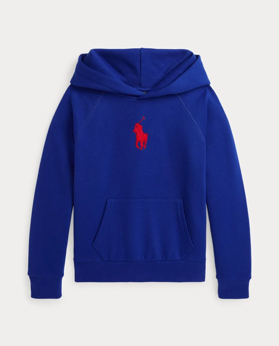 

Синяя толстовка с капюшоном для девочки Polo Ralph Lauren, цвет Azul Índigo