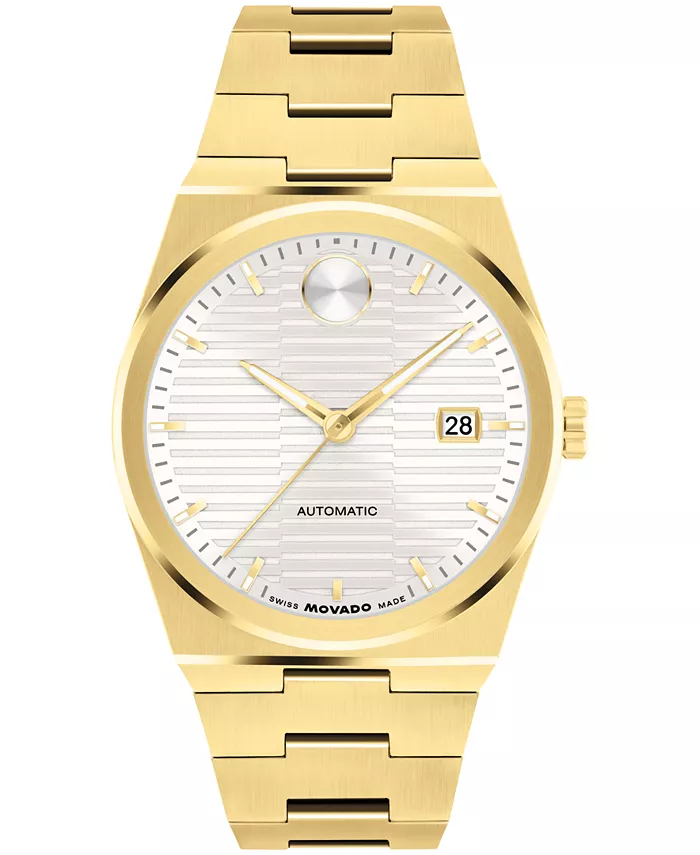 

Мужские часы Bold Quest Swiss Automatic с ионным покрытием светло-золотистого цвета, сталь, 39 мм Movado