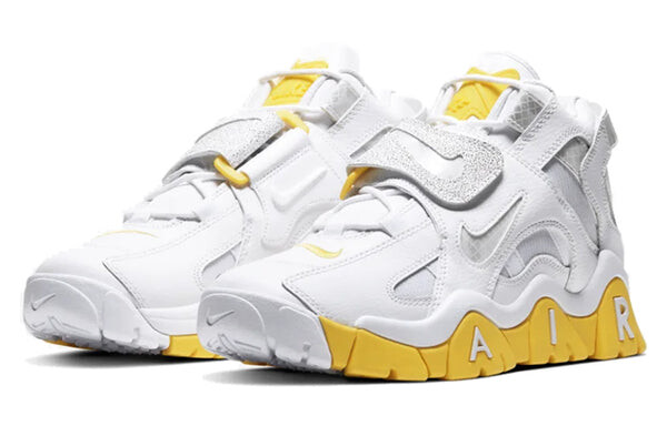 Кроссовки воздушный барьер средний Nike, белый — фото 3