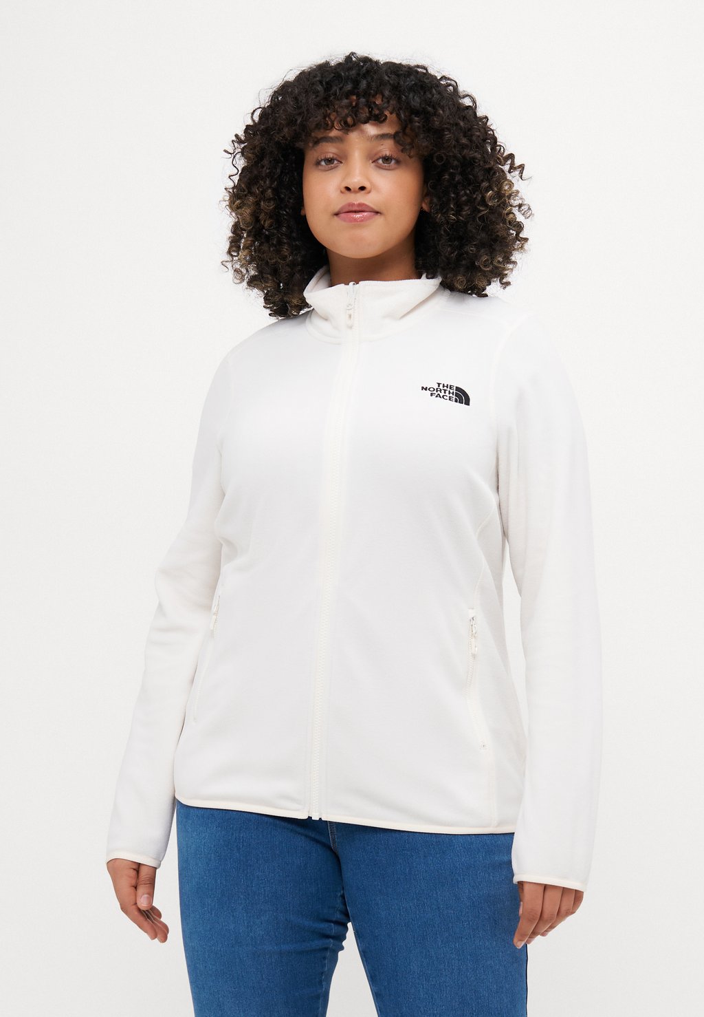 

Флисовая куртка PLUS 100 GLACIER FULL ZIP The North Face, молочный