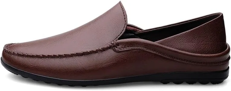 Лоферы кожаные Loafers for Men Brown SayfuR — фото 4