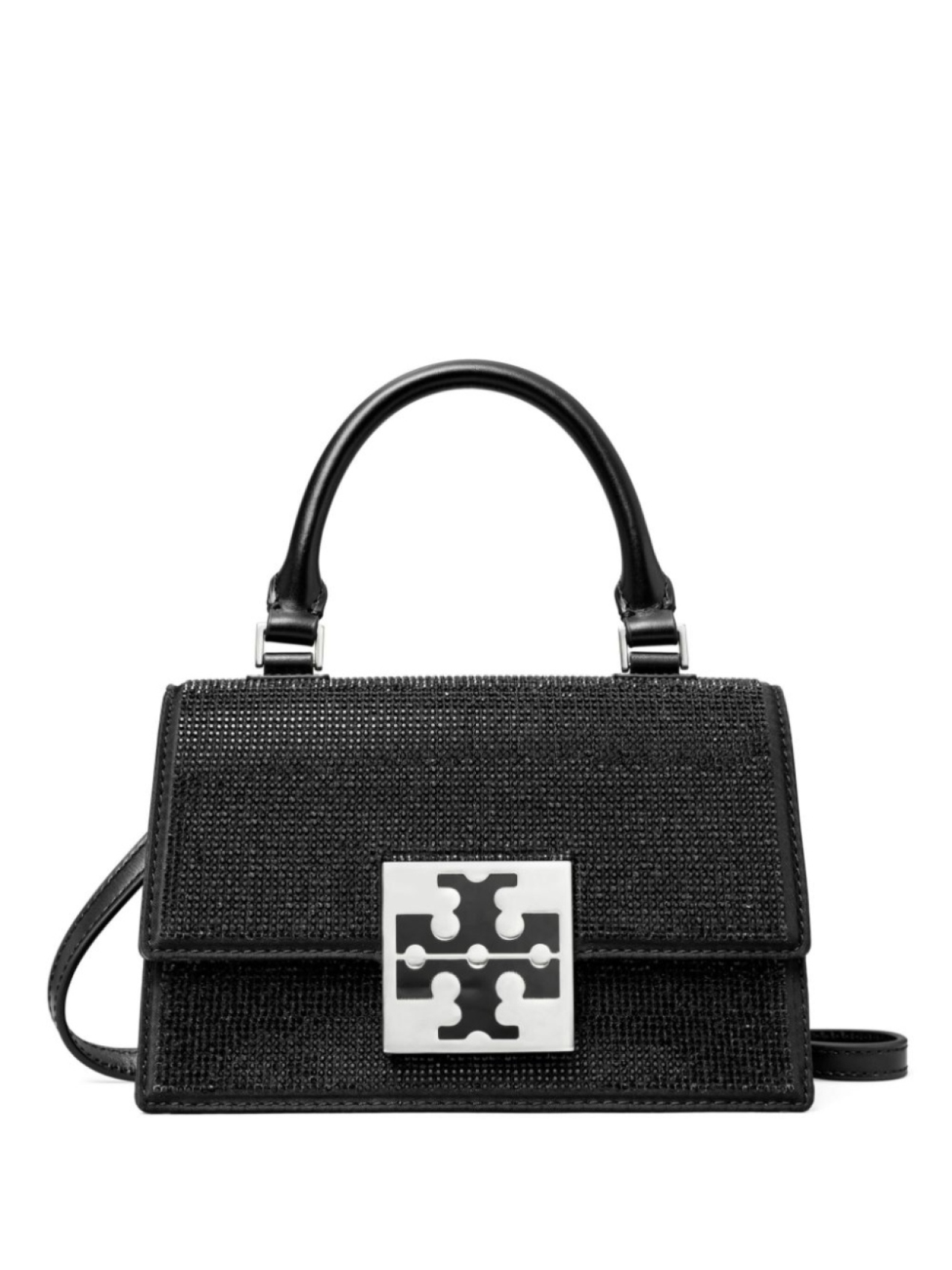 

Tory Burch маленькая сумка-тоут Bon Bon со стразами, черный