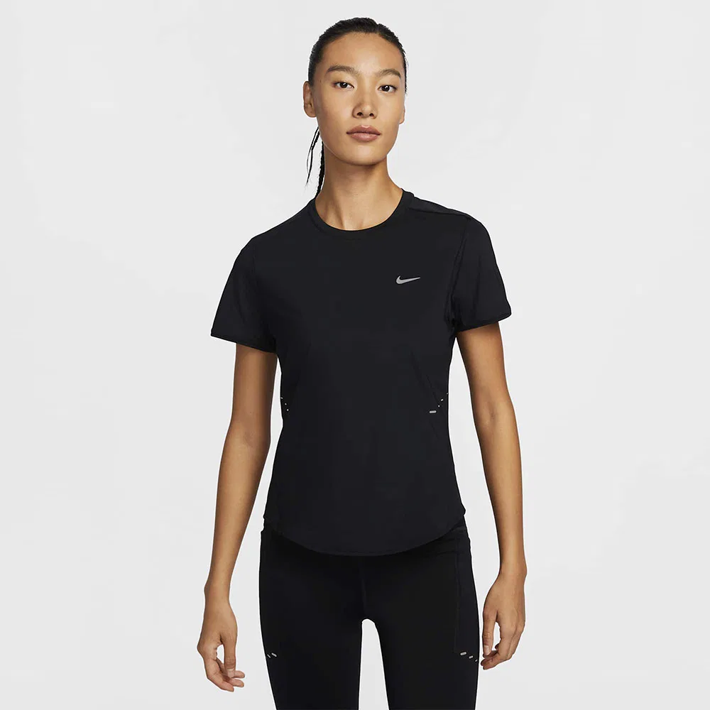 Женский беговой топ Swift Dri-FIT с коротким рукавом чёрный от Nike