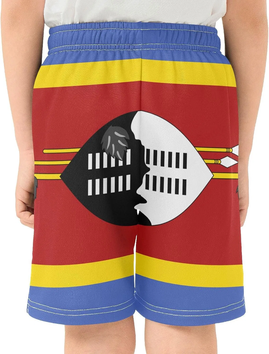 Детские шорты для активного отдыха GuoChe, цвет National Flag of Eswatini — фото 4