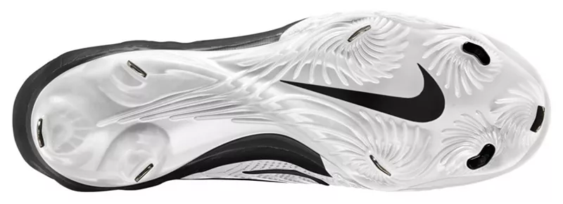 Мужские металлические бейсбольные бутсы Nike Alpha Huarache NXT, цвет White/Black/Pure Platinum — фото 2