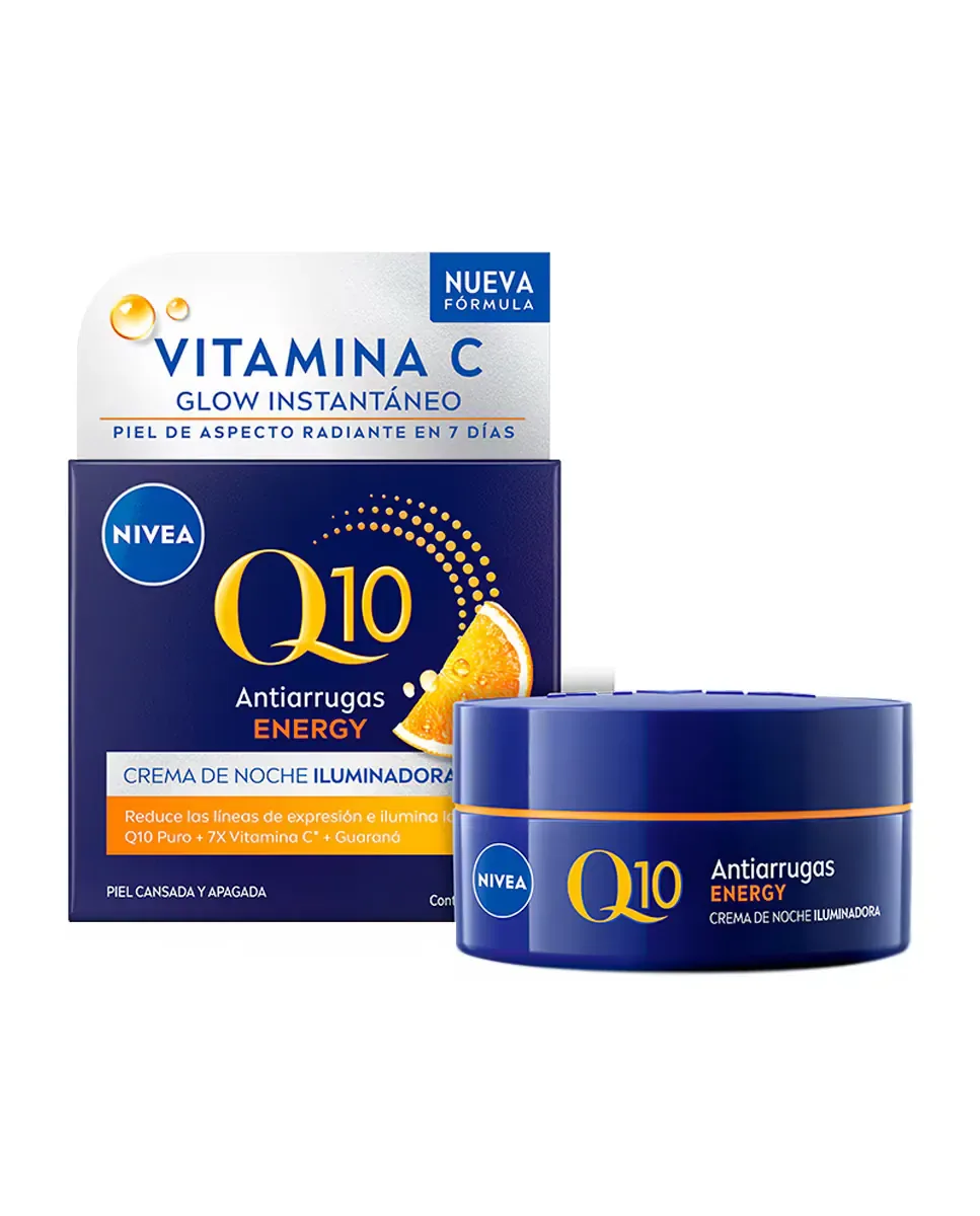 Крем для лица Nivea — Ночной Q10 Energy против морщин с витамином C, 50 мл — фото 4